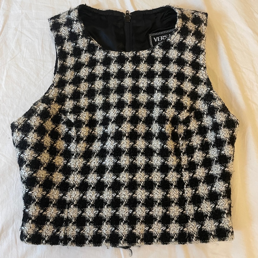 Versace Jeans Couture Vintage Tweed Top